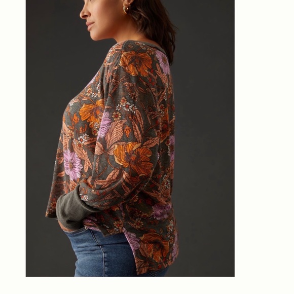 NWT Anthropologie Pilcro Heritage Oversized Boxy Pullover S - Picture 6 of 16